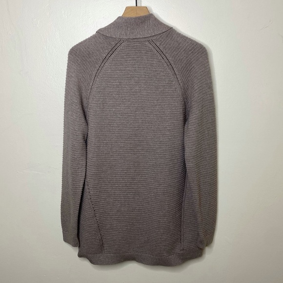 LL Bean Ribbed Cardigan Sweater 100% Cotton - Picture 2 of 8